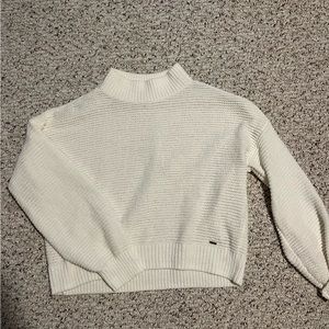 Hollister white sweater